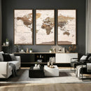 World Map Canvas Print – Framed Travel Map Wall Art for by MyGreatCanvas | Canvas Wall Art Prints | Photo Prints & Wall Decor