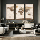 World Map Canvas Print – Framed Detailed Map of the World by MyGreatCanvas | Canvas Wall Art Prints | Photo Prints & Wall Decor