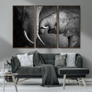 Elephant Family Wall Art Canvas, Framed Elephant Family by MyGreatCanvas | Canvas Wall Art Prints | Photo Prints & Wall Decor