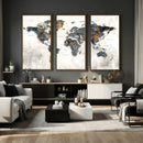 World Map Wall Art Canvas Print for Office Wall Decor by MyGreatCanvas | Canvas Wall Art Prints | Photo Prints & Wall Decor