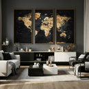 World Map Canvas Wall Art with Famous Landmarks – Framed by MyGreatCanvas | Canvas Wall Art Prints | Photo Prints & Wall Decor