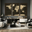 World Map Canvas Print – Framed World Map Wall Art for
