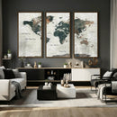 World Map Canvas Print – Framed Travel Map Wall Art for by MyGreatCanvas | Canvas Wall Art Prints | Photo Prints & Wall Decor