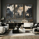 World Map Canvas Print – Detailed Map of the World Wall Art by MyGreatCanvas | Canvas Wall Art Prints | Photo Prints & Wall Decor