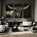 Vintage Texas Longhorn Bull Wall Art Canvas Print, Cow by MyGreatCanvas | Canvas Wall Art Prints | Photo Prints & Wall Decor