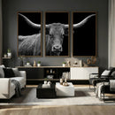 Texas Longhorn Bull Wall Art Canvas Print, Cow Portrait Wall by MyGreatCanvas | Canvas Wall Art Prints | Photo Prints & Wall Decor