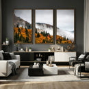 Autumn Forest Wall Art Canvas Print, Foggy Mountain by MyGreatCanvas | Canvas Wall Art Prints | Photo Prints & Wall Decor