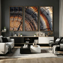 Abstract Tree Ring Wall Art Print – Natural Rustic Wood by MyGreatCanvas | Canvas Wall Art Prints | Photo Prints & Wall Decor