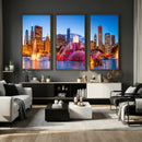 Chicago Wall Art Canvas Print, Chicago City Downtown Night by MyGreatCanvas | Canvas Wall Art Prints | Photo Prints & Wall Decor