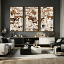 Large Longhorn Wall Art Canvas Print - Abstract Cow Animal by MyGreatCanvas | Canvas Wall Art Prints | Photo Prints & Wall Decor