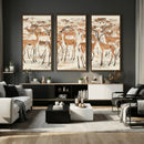 Gazelle Wall Art Canvas Print - Abstract Antelope Wall Art by MyGreatCanvas | Canvas Wall Art Prints | Photo Prints & Wall Decor