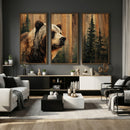 Grizzly Bear Wall Art Canvas Print, Rustic Wildlife Bear by MyGreatCanvas | Canvas Wall Art Prints | Photo Prints & Wall Decor