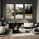 Lake Braies Alpine Landscape Wall Art Canvas Print, by MyGreatCanvas | Canvas Wall Art Prints | Photo Prints & Wall Decor