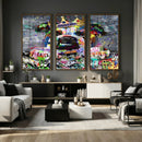 Graffiti Dog Wall Art Decor for Teen Bedroom - Abstract by MyGreatCanvas | Canvas Wall Art Prints | Photo Prints & Wall Decor