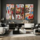Texas Bull Wall Art Canvas Print, Abstract Graffiti Bull by MyGreatCanvas | Canvas Wall Art Prints | Photo Prints & Wall Decor
