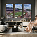Georgia Bulldogs Stadium Wall Art Canvas Print, Sanford
