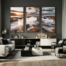 Rocky Coast Ocean Sunset Wall Art Canvas Print, Dramatic by MyGreatCanvas | Canvas Wall Art Prints | Photo Prints & Wall Decor