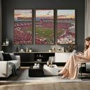 Donald W. Reynolds Razorback Stadium Wall Art Canvas Print –