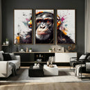 Dj Monkey Wall Art Canvas Print – Colorful Pop Art Banksy by MyGreatCanvas | Canvas Wall Art Prints | Photo Prints & Wall Decor