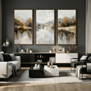 Abstract Landscape Wall Art Canvas Print, Modern Lake by MyGreatCanvas | Canvas Wall Art Prints | Photo Prints & Wall Decor