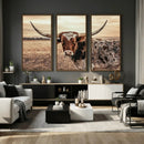 Texas Longhorn Wall Art Canvas Print – Western Cattle Ranch by MyGreatCanvas | Canvas Wall Art Prints | Photo Prints & Wall Decor