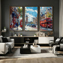 London City Street Wall Art Canvas Print, Big Ben & Red Bus by MyGreatCanvas | Canvas Wall Art Prints | Photo Prints & Wall Decor