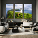 Cliffside Lighthouse Wall Art Canvas Print – Coastal by MyGreatCanvas | Canvas Wall Art Prints | Photo Prints & Wall Decor