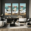 Funny Seagull Wall Art Canvas Print Beach Birds With by MyGreatCanvas | Canvas Wall Art Prints | Photo Prints & Wall Decor