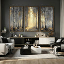 Abstract Birch Forest Wall Art Canvas Print – Modern Neutral by MyGreatCanvas | Canvas Wall Art Prints | Photo Prints & Wall Decor