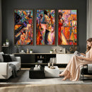 African American Jazz Singer Canvas Art — Red Dress Black by MyGreatCanvas | Canvas Wall Art Prints | Photo Prints & Wall Decor