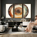 Natural Wood Slice Wall Art Canvas Print, Tree Ring Wall by MyGreatCanvas | Canvas Wall Art Prints | Photo Prints & Wall Decor