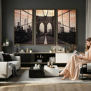Brooklyn Bridge Canvas Wall Art, New York City Skyline Photography Print, NYC Landmark Urban Decor Artwork by MyGreatCanvas | Canvas Wall Art Prints | Photo Prints & Wall Decor