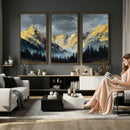 Abstract Mountain Wall Art Canvas Print Modern Landscape Painting Print
