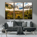 Half Dome Yosemite Canvas Wall Art – Majestic Triptych