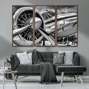 Vintage Antique Airplane Wall Art Canvas Print