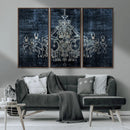 Dark Chandelier Wall Art Canvas Print by MyGreatCanvas | Canvas Wall Art Prints | Photo Prints & Wall Decor