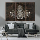 Rustic Chandelier Canvas Print by MyGreatCanvas | Canvas Wall Art Prints | Photo Prints & Wall Decor
