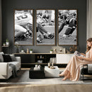 American Football Player Wall Art Canvas Print