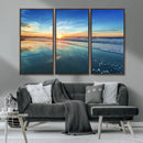 Blue Sky and Beach Wall Art Canvas Print