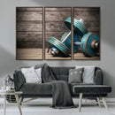 Dambell and Sport Wall Art Canvas Print by MyGreatCanvas | Canvas Wall Art Prints | Photo Prints & Wall Decor