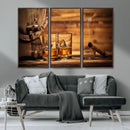 Rustic Whiskey and Barrel Canvas Print by MyGreatCanvas | Canvas Wall Art Prints | Photo Prints & Wall Decor