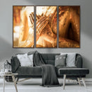 Buddha Statue Hands Wall Art Canvas Print by MyGreatCanvas | Canvas Wall Art Prints | Photo Prints & Wall Decor