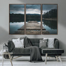 Wooden Bridge Near Lake Wall Art Canvas Print by MyGreatCanvas | Canvas Wall Art Prints | Photo Prints & Wall Decor