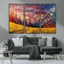 Mountain and Daylight Red Sunset Wall Art Canvas Print by MyGreatCanvas | Canvas Wall Art Prints | Photo Prints & Wall Decor