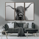 Texas Cow Wall Art Canvas, Texas Longhorn Cattle Canvas by MyGreatCanvas | Canvas Wall Art Prints | Photo Prints & Wall Decor
