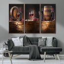 Wine and Barrels Wall Art Canvas Print by MyGreatCanvas | Canvas Wall Art Prints | Photo Prints & Wall Decor