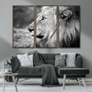 Lion Wall Art Canvas Print – Framed Majestic Wildlife by MyGreatCanvas | Canvas Wall Art Prints | Photo Prints & Wall Decor