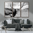 Longhorn Wall Art Canvas Print, Framed Ranch Wall Art Canvas by MyGreatCanvas | Canvas Wall Art Prints | Photo Prints & Wall Decor
