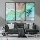 Colorful Marble Fluid Effect Canvas Wall Art Print by MyGreatCanvas | Canvas Wall Art Prints | Photo Prints & Wall Decor