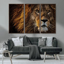 Mighty Lion Wall Art Canvas Print – Majestic Animal Portrait